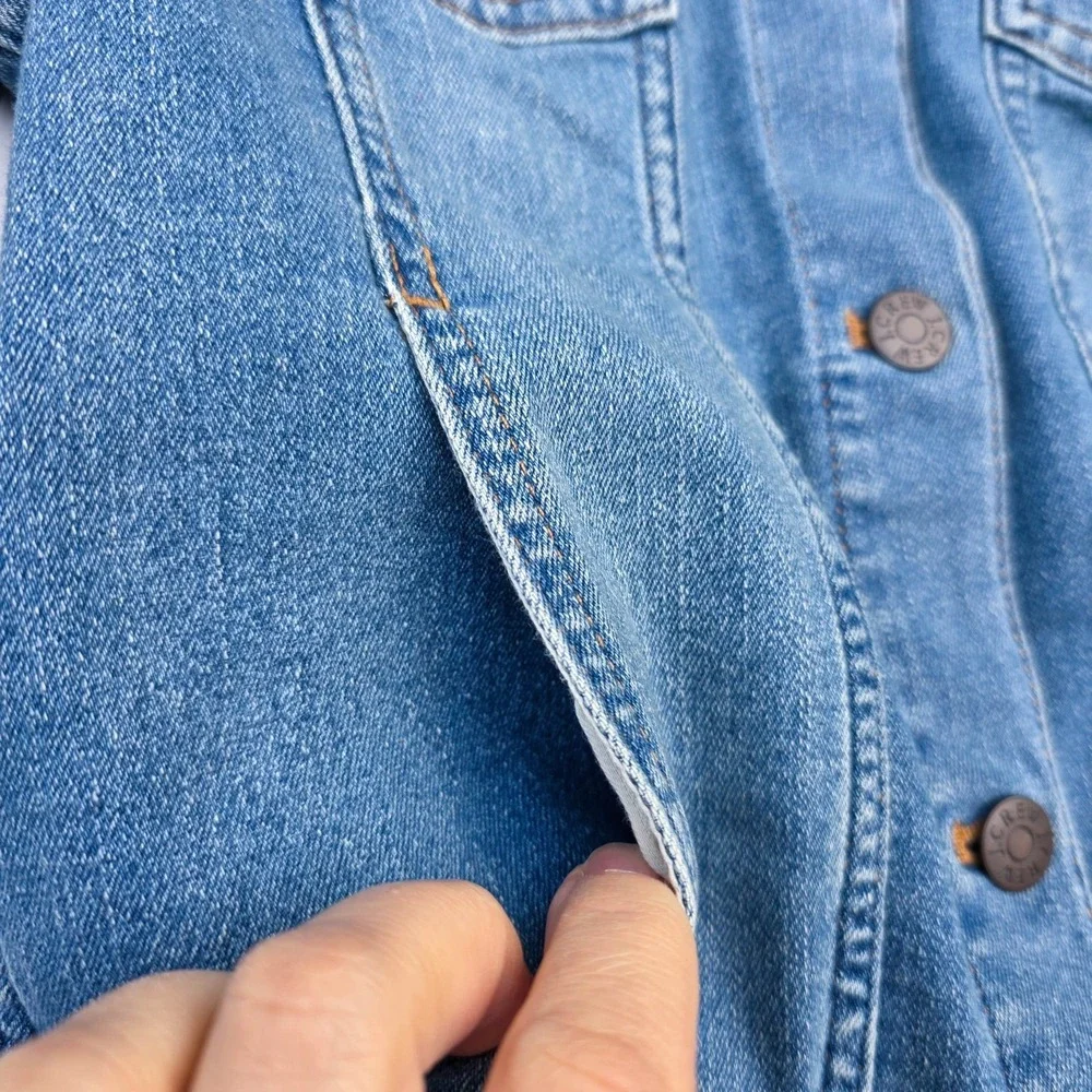 Crewcuts J.Crew Girls 12 Blue Denim Jean Jacket Casual School Camp Classic NWT - Picture 7 of 10